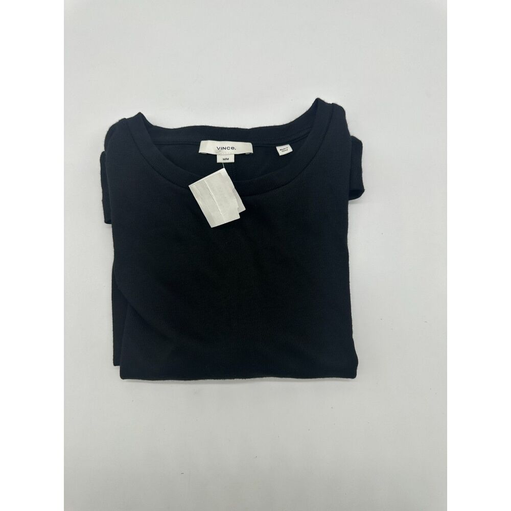 Vince Women’s Pullover Long Sleeves Crew Neck Sz M Black NWT